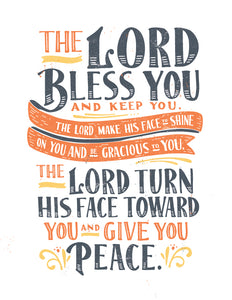 Numbers 6:24-26 Lord Bless You and Keep You