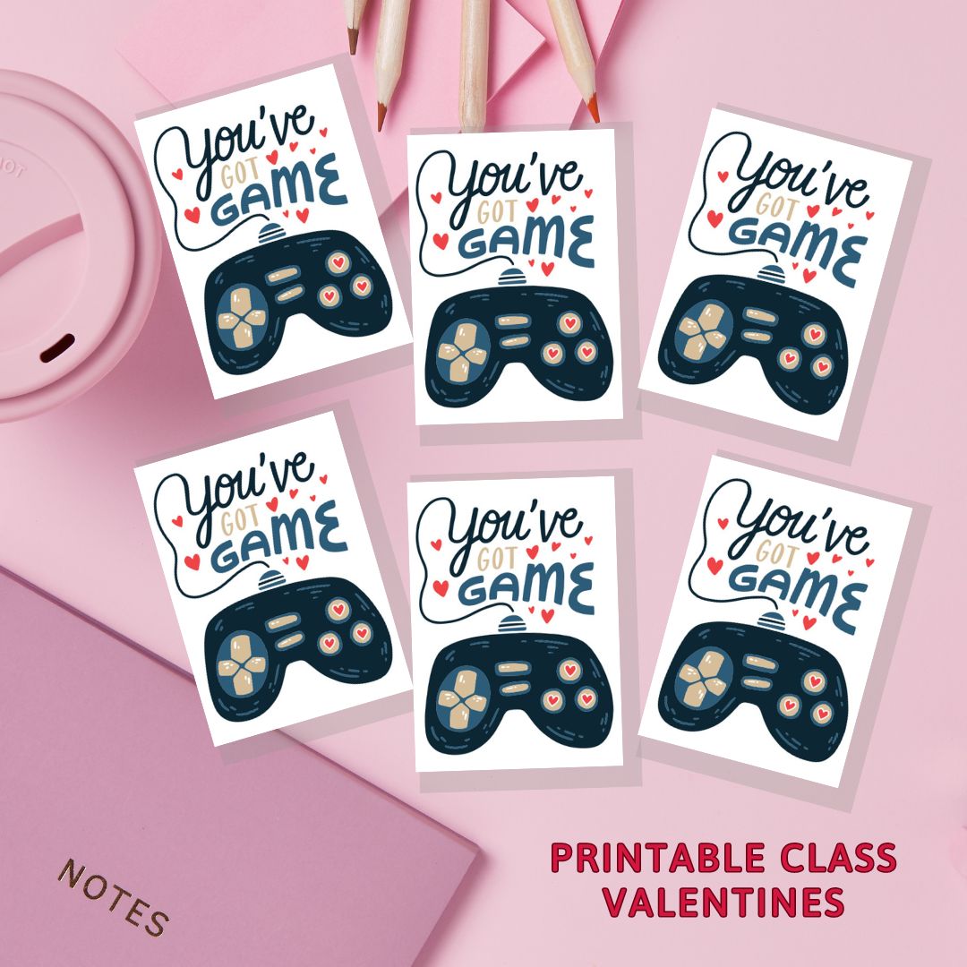 INSTANT DOWNLOAD: You've Got Game Valentine's Pack – Laurent Collective