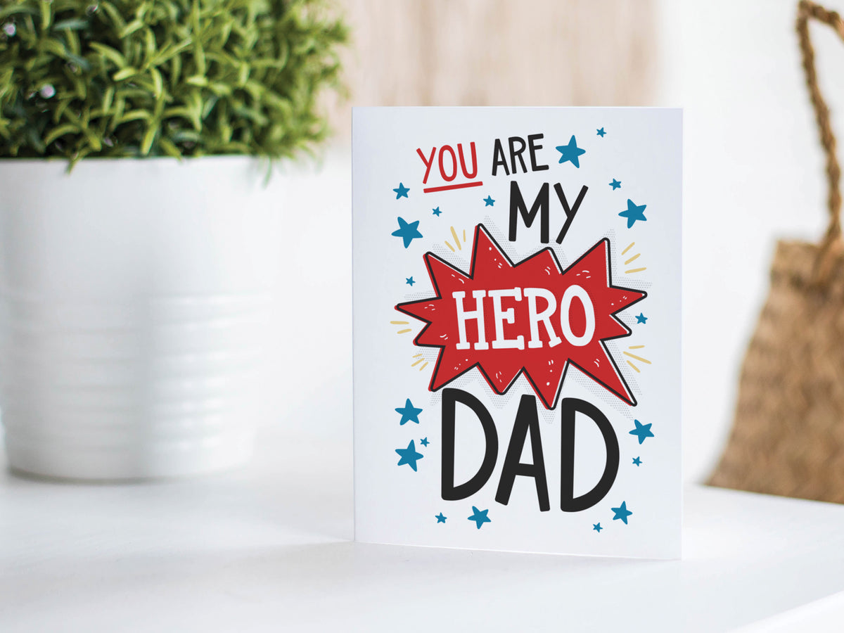 INSTANT DOWNLOAD: You are My Hero Dad Card & Coloring Sheet – Laurent ...