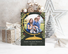 Load image into Gallery viewer, CHRISTMAS PHOTO CARD TEMPLATE: Hope of the World