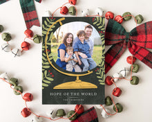 Load image into Gallery viewer, CHRISTMAS PHOTO CARD TEMPLATE: Hope of the World