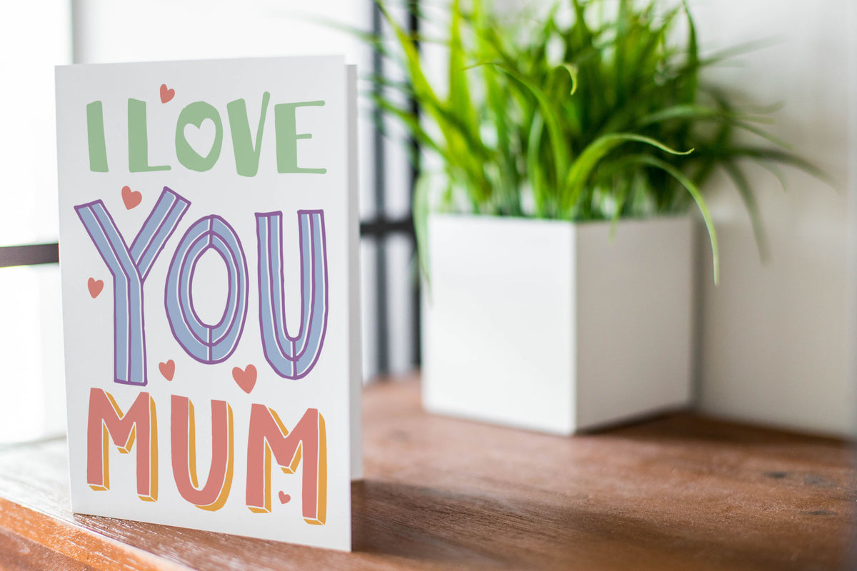 INSTANT DOWNLOAD: I Love You Mum Card & Colouring Sheet – Laurent ...