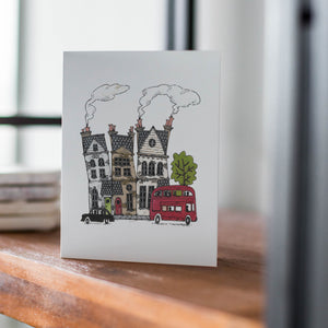 INSTANT DOWNLOAD: London Houses Card