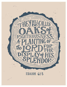 Isaiah 61:3 Oaks of Righteousness
