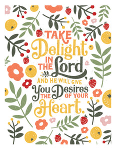 Psalm 37:4 Take Delight in the Lord