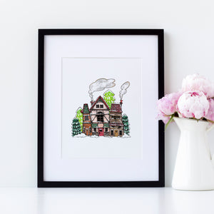 INSTANT DOWNLOAD: Snowy Village