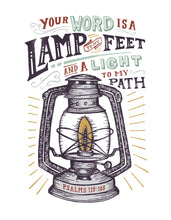 Load image into Gallery viewer, Psalm 119:105 Your Word is a Lamp to my Feet Canvas