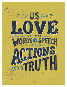 1 John 3:18 Love with Actions and in Truth