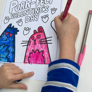 INSTANT DOWNLOAD: Valentine's Colouring Sheets