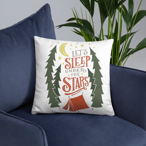 Let's Sleep Under the Stars Pillow