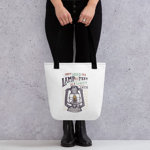 Your Word is a Lamp Tote Bag
