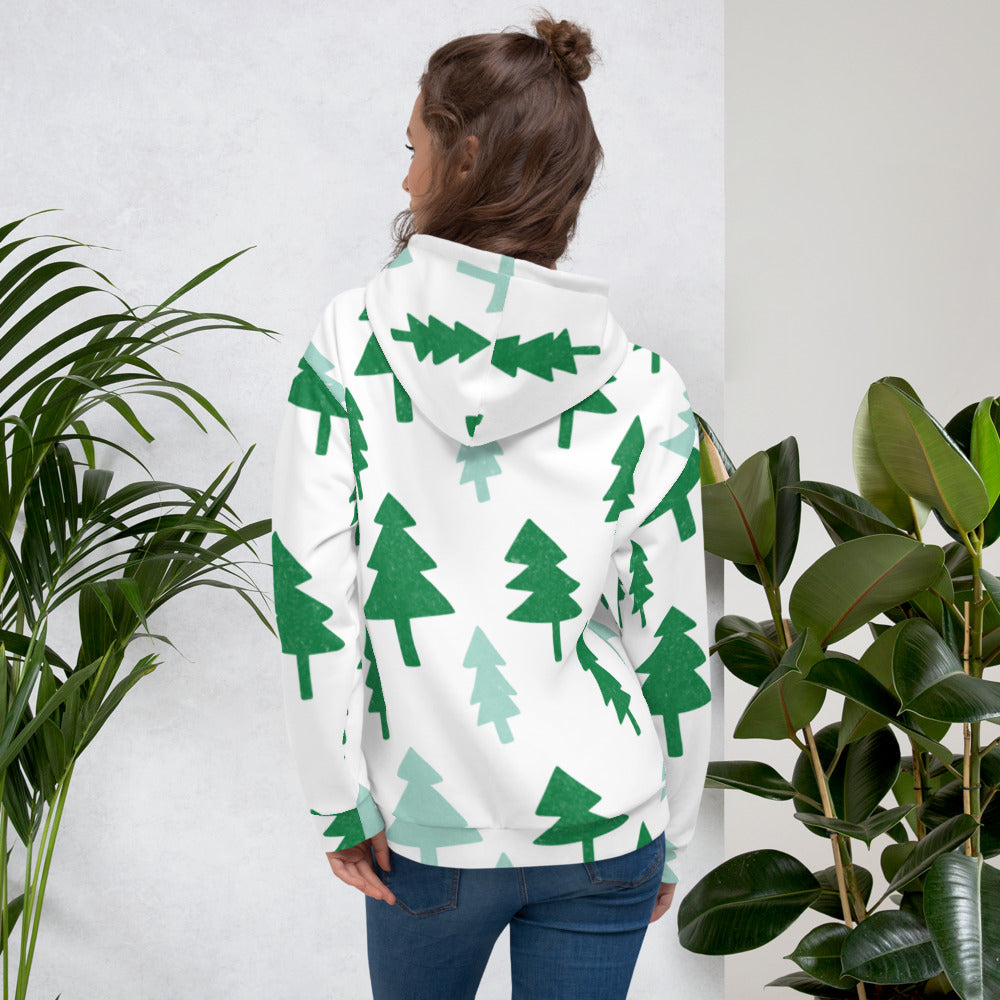 Christmas Trees Pattern Hoodie – Laurent Collective
