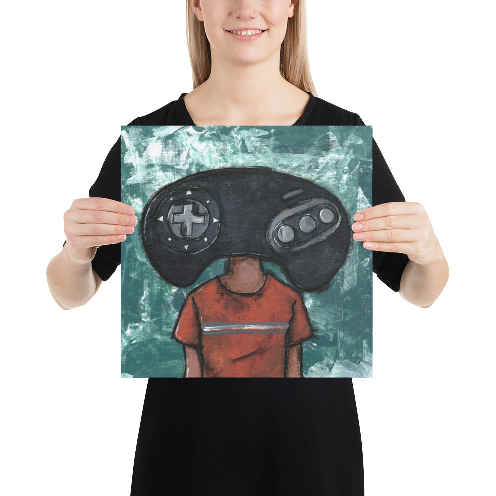 Sega Genesis Controller Head Print