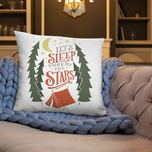 Load image into Gallery viewer, Let&#39;s Sleep Under the Stars Pillow
