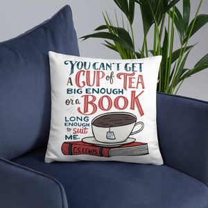 Can't Get a Book Big Enough Pillow