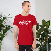 Load image into Gallery viewer, Glad Tidings of Great Joy Christmas T-Shirt